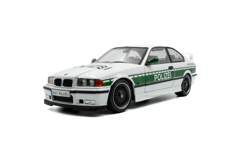 1:18 Bmw E36 M3 Coupe -- Drift Polizei (Police) -- Solido 1