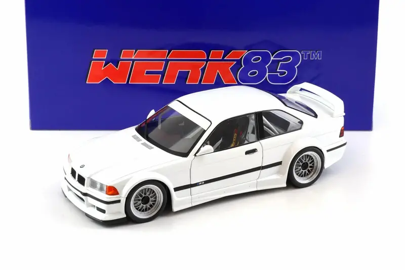 1:18 Bmw (E36) M3 Gtr 1993 -- Plain Body White -- Werk83 1