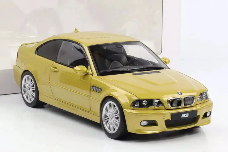 1:18 Bmw E46 M3 2000 -- Yellow Metallic -- Norev 1