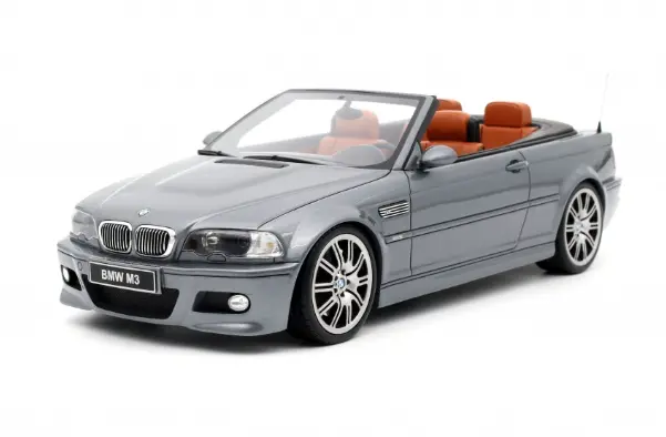 1:18 Bmw E46 M3 Convertible -- Silver Grey -- Ottomobile 1