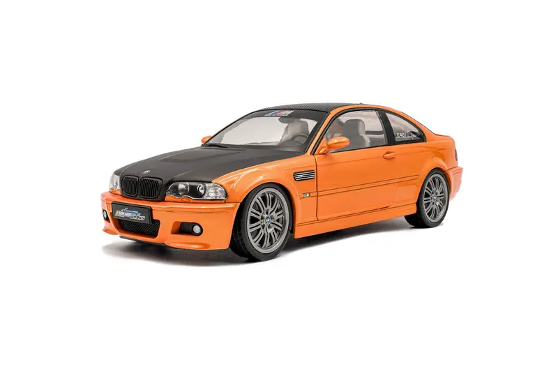 1:18 Bmw E46 M3 Coupe Solido Works -- Orange/Black -- Solido 1