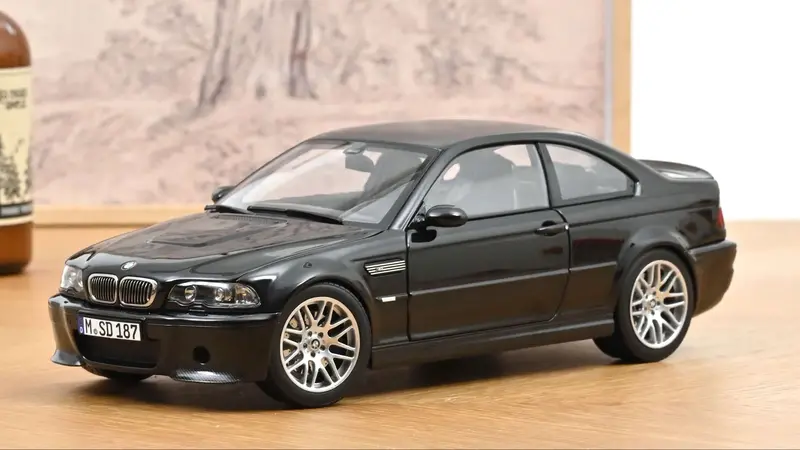 1:18 Bmw E46 M3 Csl 2003 -- Sapphire Black -- Norev 1