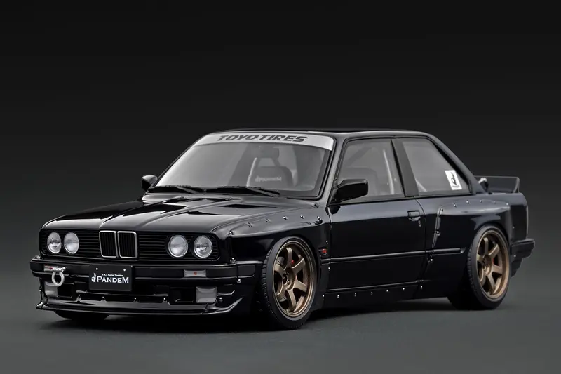 1:18 Bmw M3 E30 Pandem -- Black -- Ignition Model Ig3718 1