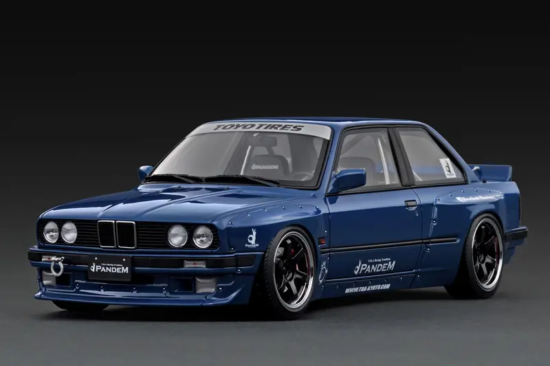 1:18 Bmw M3 E30 Pandem -- Blue -- Ignition Model Ig3712 1
