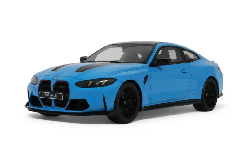 1:18 Bmw M4 Cs (G82) 2024 -- Riviera Blue -- Gt Spirit 1