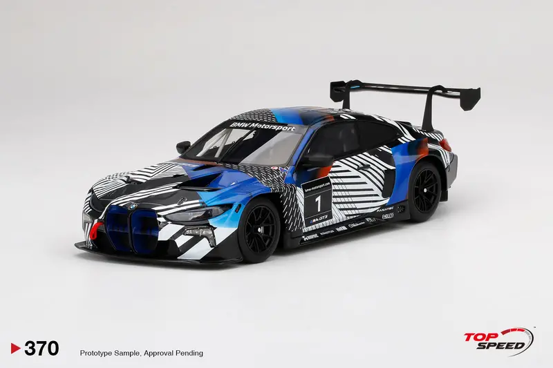 1:18 Bmw M4 Gt3 -- Test Car Ver 1 -- Topspeed Model 1