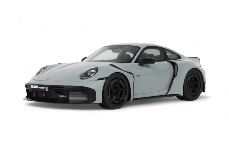 1:18 Brabus 900 Rocket-R (Porsche 911) -- Nardo Grey -- Gt Spirit 1
