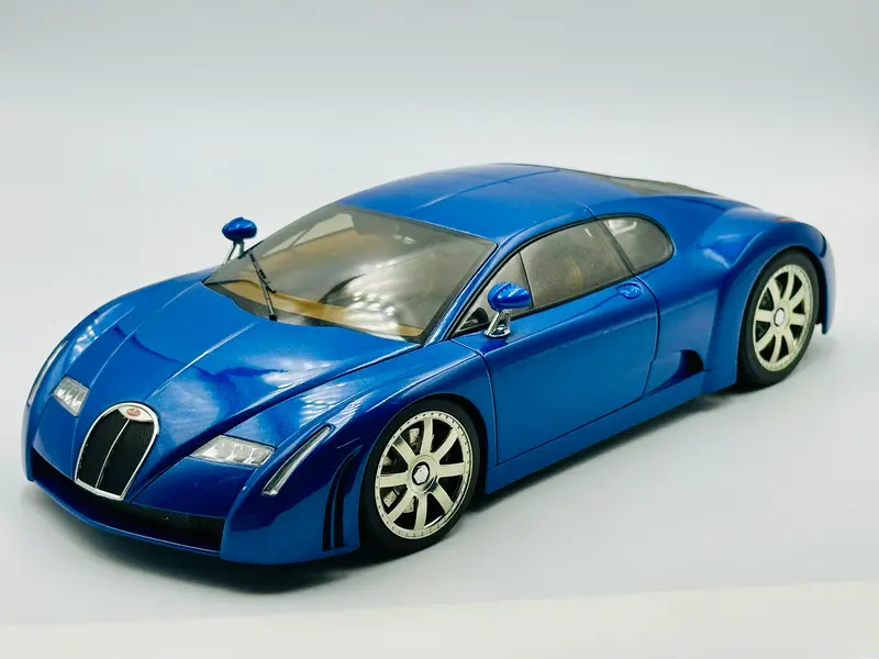 1:18 Bugatti Eb 18.3 Chiron 1999 -- Blue -- Autoart 70911 1