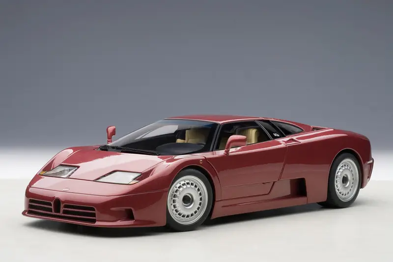 1:18 Bugatti Eb110 Gt -- Rosso Scuro (Dark Red) -- Autoart 70977 1