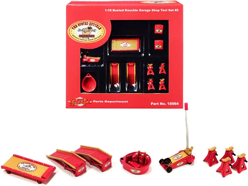 1:18 Busted Knuckle Garage -- Themed Garage Shop Tool Set -- Gmp 1