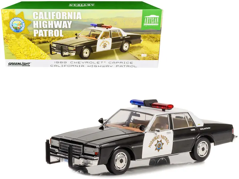 1:18 California Highway Patrol Police Car - 1989 Chevrolet Caprice -- Greenlight 1