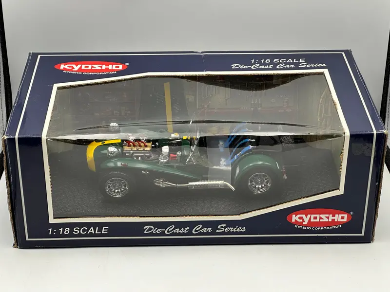 1:18 Caterham Super Seven -- Green/Yellow -- Kyosho 1