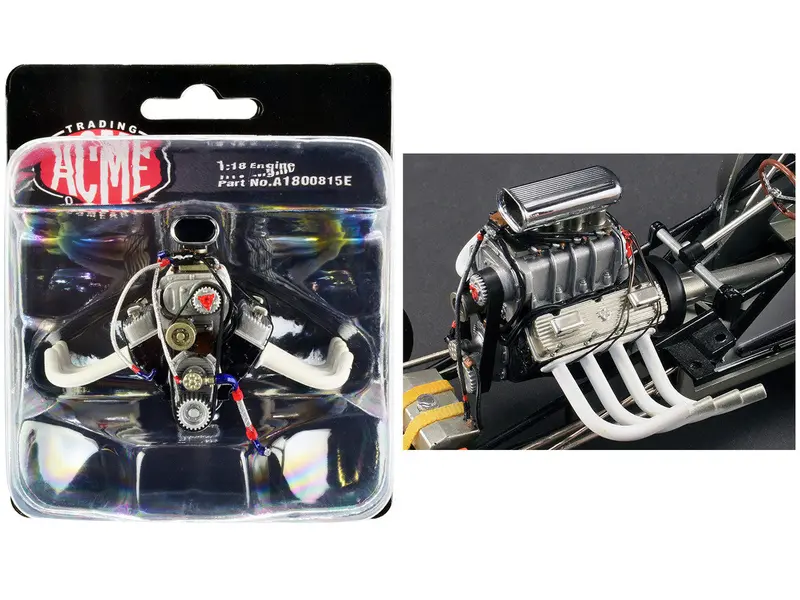1:18 Chevrolet Blown Big Block Drag Engine -- Acme A1800815e 1