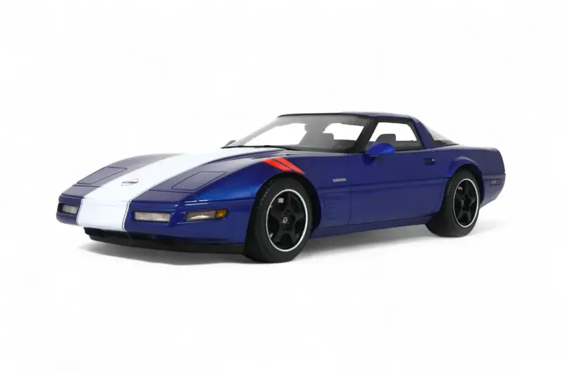 1:18 Chevrolet Corvette C4 Grand Sport -- Blue W/White Stripe -- Gt Spirit Gt538 1