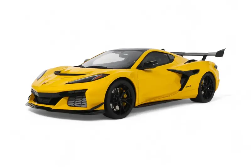 1:18 Chevrolet Corvette C8 Zr1 2025 -- Yellow -- Gt Spirit Gt528 1