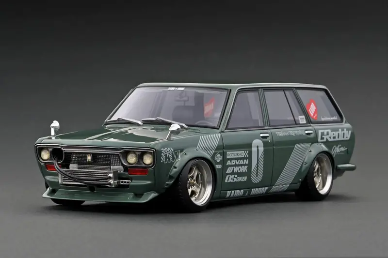 1:18 Datsun Bluebird (510) Wagon -- Kaido House Green -- Ignition Model Ig3147 1