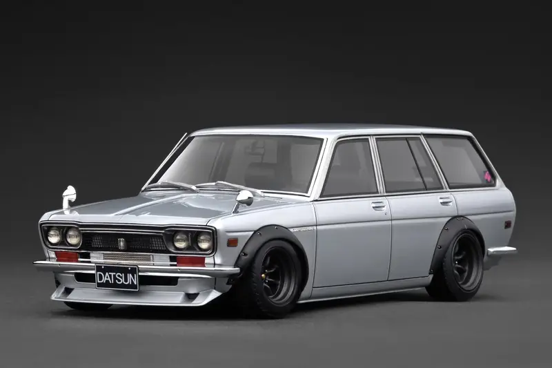 1:18 Datsun Bluebird Wagon (510) -- Silver -- Ignition Model Ig3860 1
