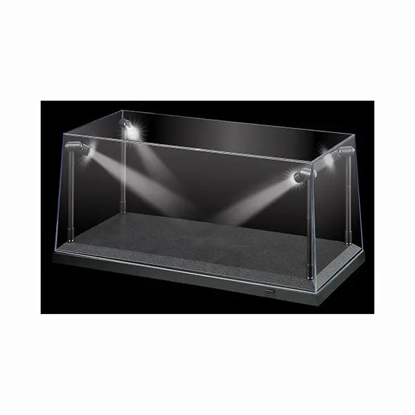 1:18 Display Case W/ 4 Adjustable Led Lights -- Black -- King Creations Kc9920 1