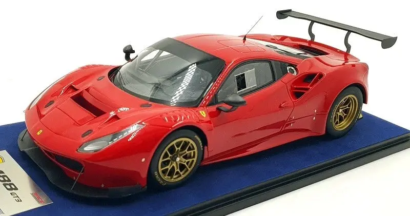 1:18 Ferrari 488 Gt3 -- Plain Body Red Version -- Looksmart 1