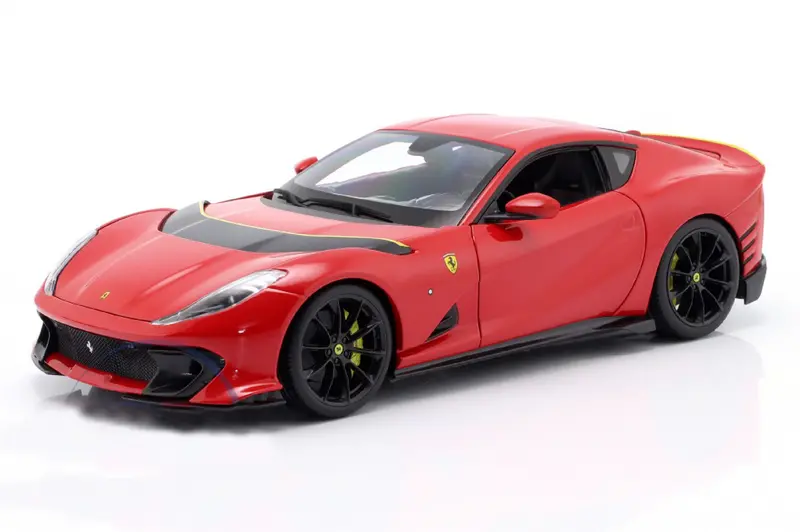 1:18 Ferrari 812 Competizione 2021 -- Rosso Corsa Red -- Bburago 1