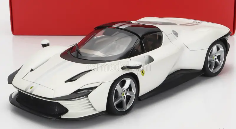 1:18 Ferrari Daytona Sp3 Spider -- White/Black -- Bburago Signature Series 1