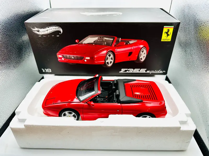 1:18 Ferrari F355 Spider -- Red W/Black Interior -- Hot Wheels Elite 1