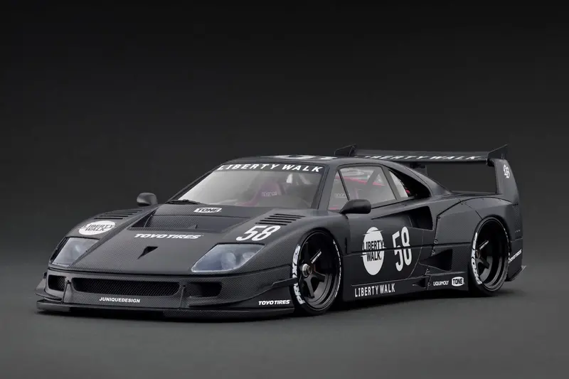 1:18 Ferrari F40 By Liberty Walk -- Full Carbon -- Ignition Model Ig3755 1