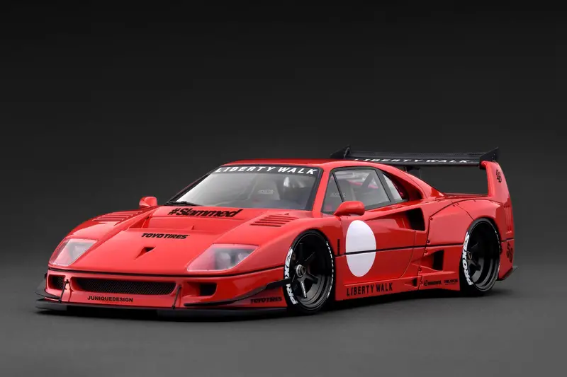 1:18 Ferrari F40 By Liberty Walk -- Red -- Ignition Model Ig3754 1