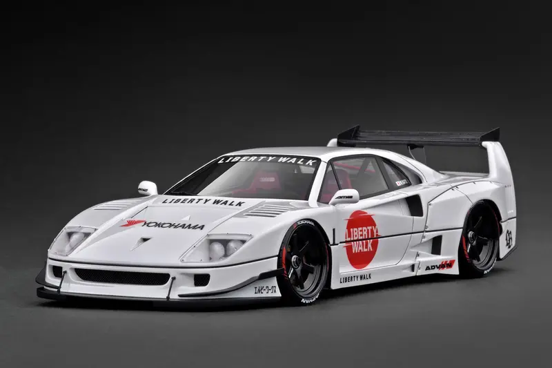 1:18 Ferrari F40 By Liberty Walk -- White -- Ignition Model Ig3752 1