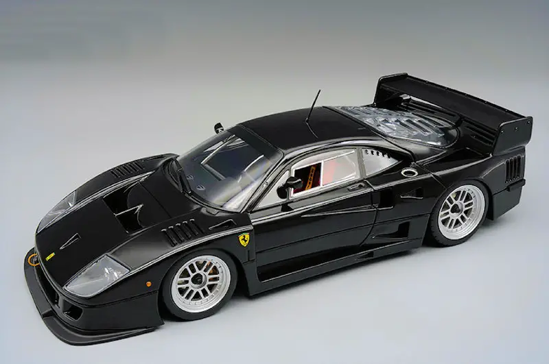 1:18 Ferrari F40 Lm 1996 -- Black W/Bbs Silver Wheels -- Tecnomodel 1