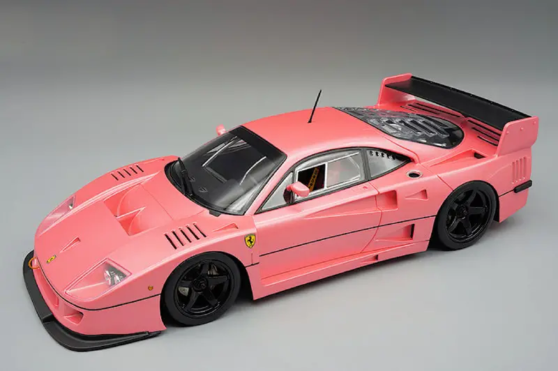 1:18 Ferrari F40 Lm 1996 -- Pink W/Black Wheels -- Tecnomodel 1