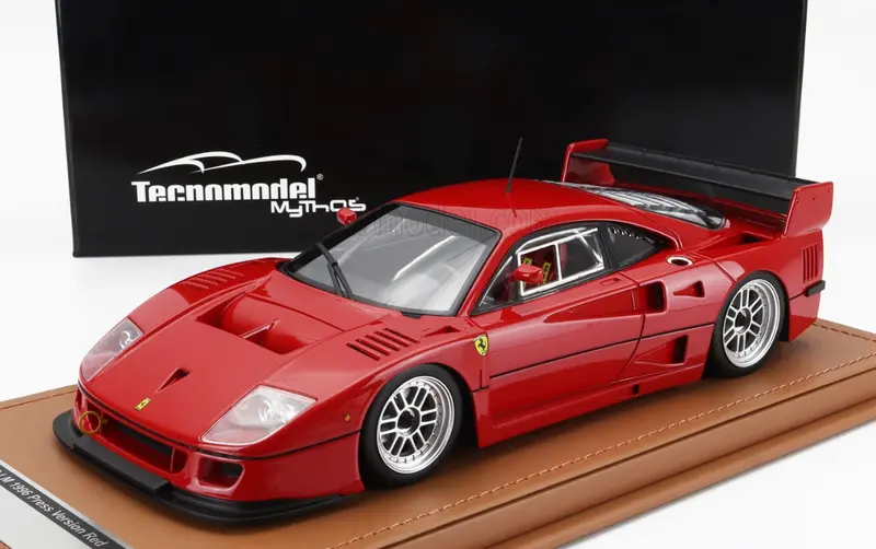 1:18 Ferrari F40 Lm 1996 -- Red W/Bbs Silver Wheels -- Tecnomodel 1