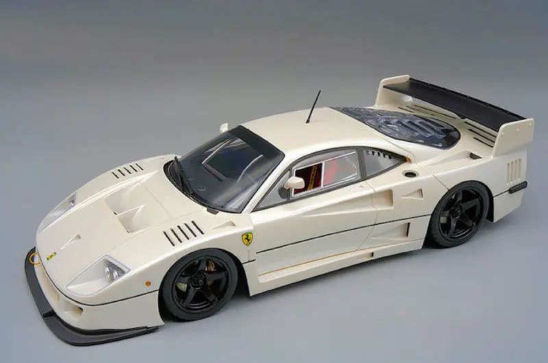 1:18 Ferrari F40 Lm 1996 -- White W/Black Wheels -- Tecnomodel 1