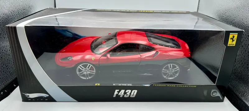 1:18 Ferrari F430 (Rare Collection) -- Red/Black -- Hot Wheels Elite 1