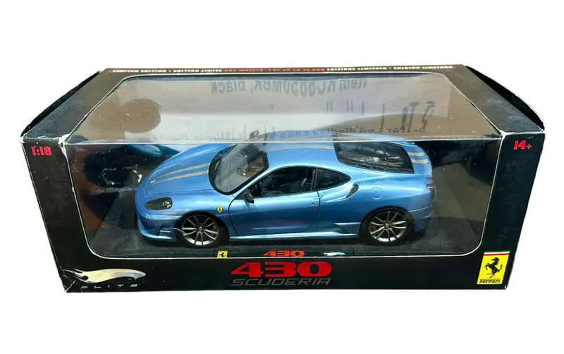 1:18 Ferrari F430 Scuderia -- Blue -- Hot Wheels Elite N2468 1