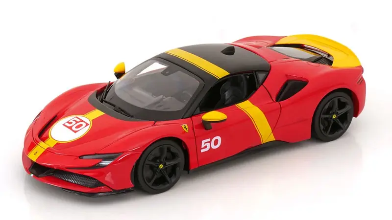 1:18 Ferrari Sf90 Stradale Hybrid -- #50 2023 24H Le Mans Livery -- Bburago 1