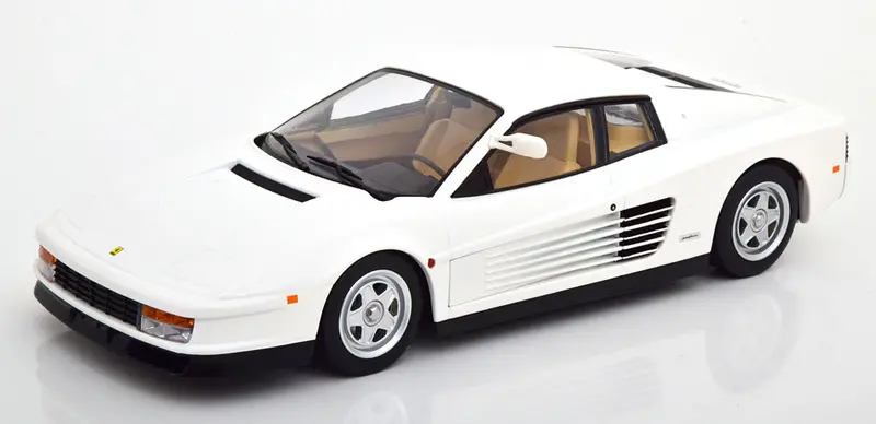 1:18 Ferrari Testarossa (Us-Version) 1984 -- "Miami Vice" White -- Kk-Scale 1