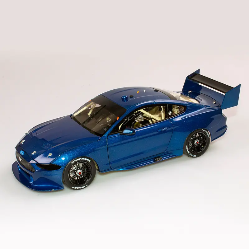 1:18 Ford Mustang Gt Supercar -- Metallic Blue Plain Body Edition -- Authentic 1