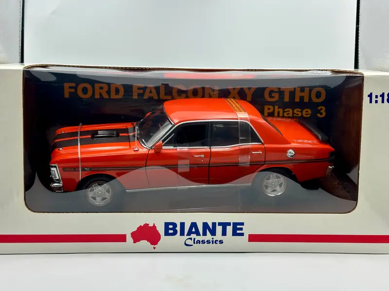 1:18 Ford Xy Falcon Gtho Phase 3 -- Vermillion Fire (Red) -- Biante 1