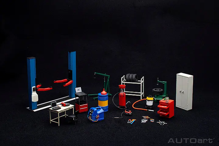 1:18 Garage Kit Set Diorama -- Version 2 -- Autoart 49111 1