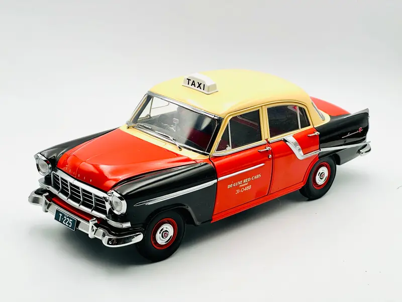 1:18 Holden Fc Special -- De-Luxe Red Cabs Taxi -- Classic Carlectables 1