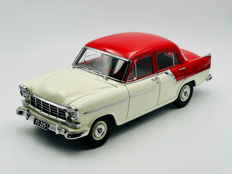 1:18 Holden Fc Special -- Flame Red Over India Ivory -- Classic Carlectables 1