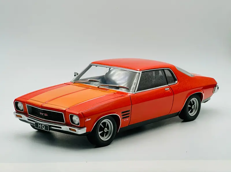 1:18 Holden Hq Monaro Gts -- Tangerine W/Lone O'ranger Stripes -- Biante/Autoart 1