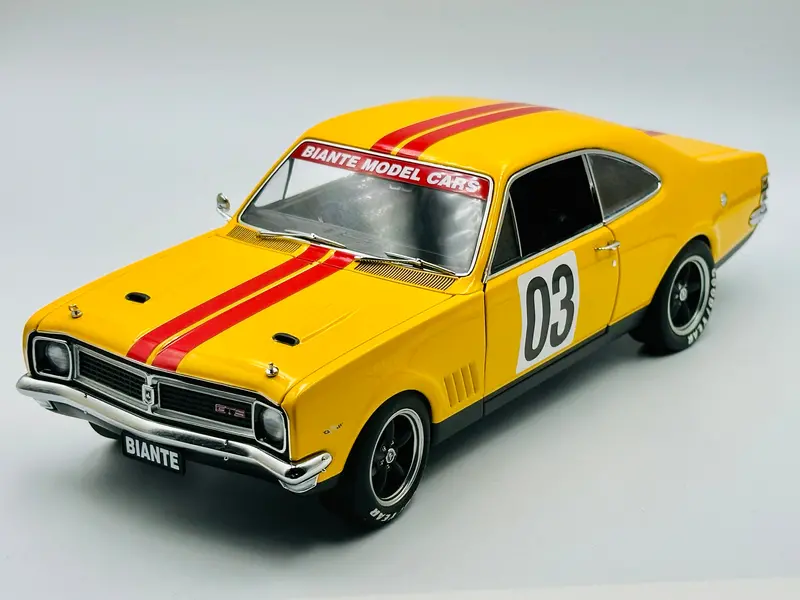 1:18 Holden Ht Monaro -- 2003 Tcm Yellow Livery -- Biante/Autoart 1