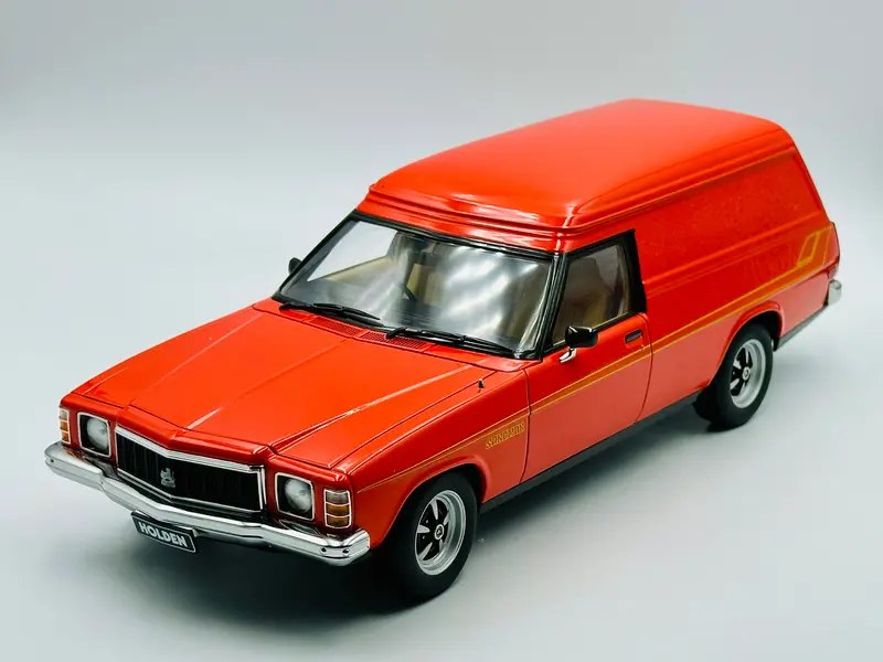 1:18 Holden Hx Sandman Panel Van -- Mandarin Red -- Biante/Autoart 1