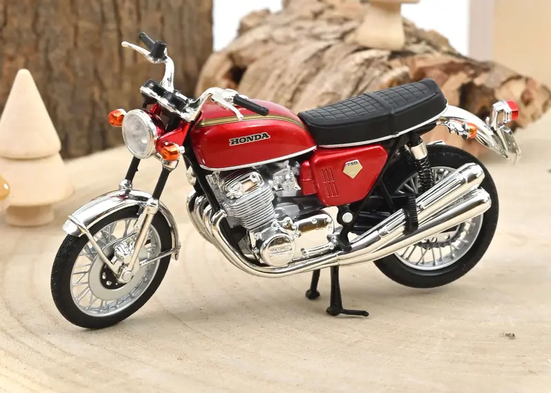 1:18 Honda Cb750 1969 Motorbike -- Red Metallic -- Norev 182026 1