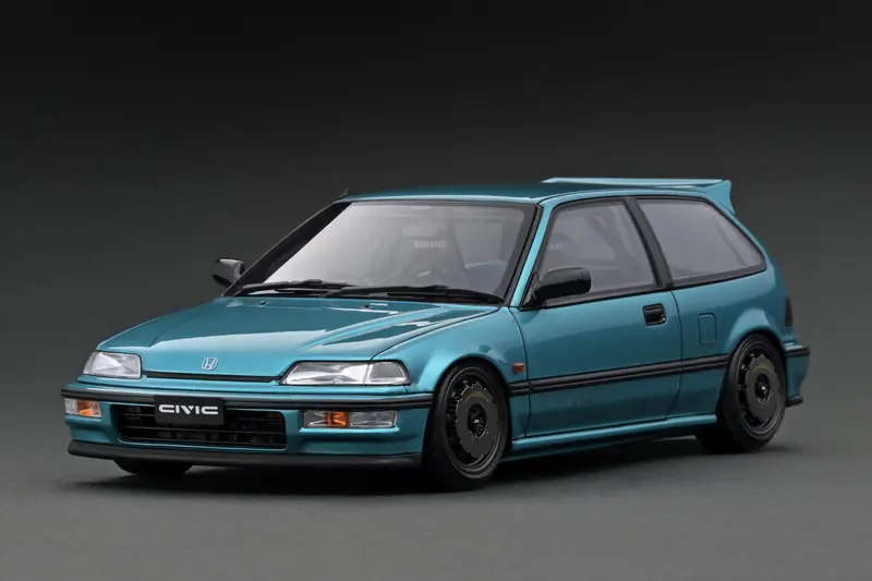 1:18 Honda Civic (Ef9) Sir -- Green Metallic -- Ignition Model Ig3124 1