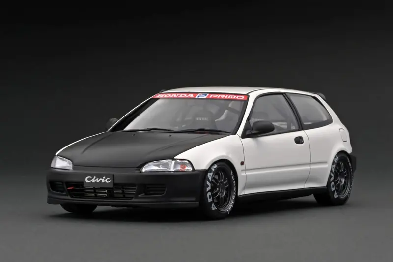 1:18 Honda Civic (Eg6) -- White/Black -- Ignition Model Ig3042 1