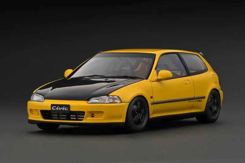 1:18 Honda Civic (Eg6) -- Yellow -- Ignition Model Ig3044 1