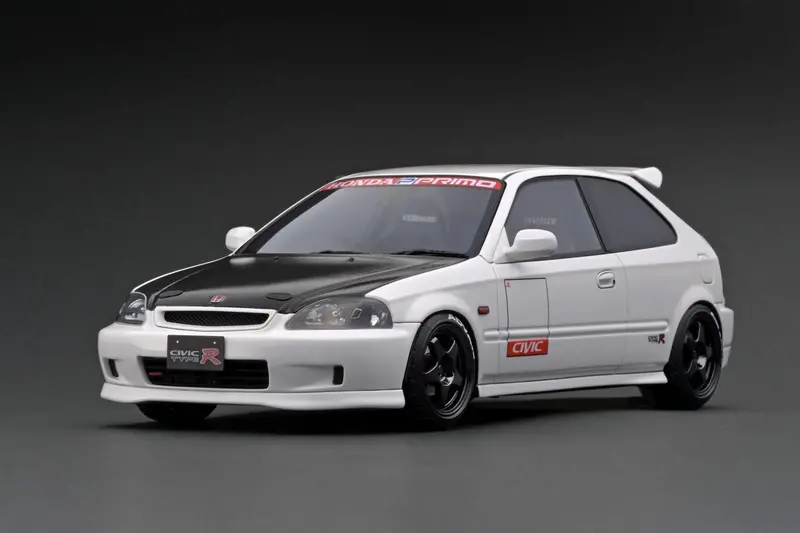 1:18 Honda Civic (Ek9) Type R -- White -- Ignition Model Ig2674 1
